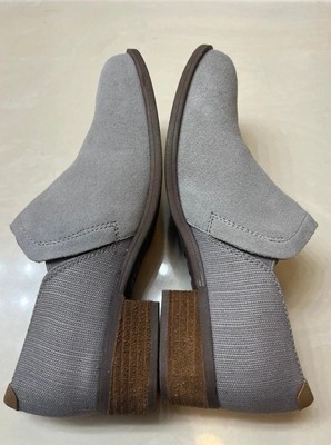TOMS Shaye Women's Short Boots - Color: Drizzle Gray Suede Size 6.5