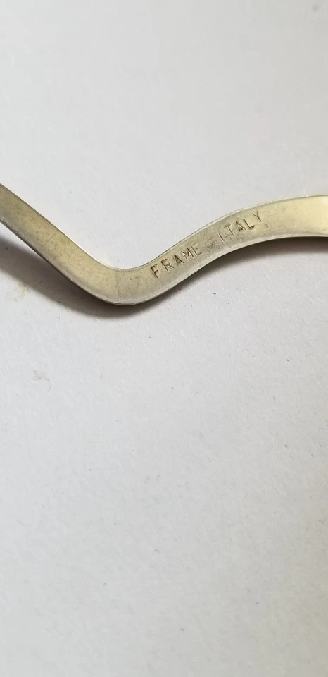 Gafas italianas vintage años 70 grandes de gran tamaño con marcos de metal de plástico de dos tonos Foto 4 de 4