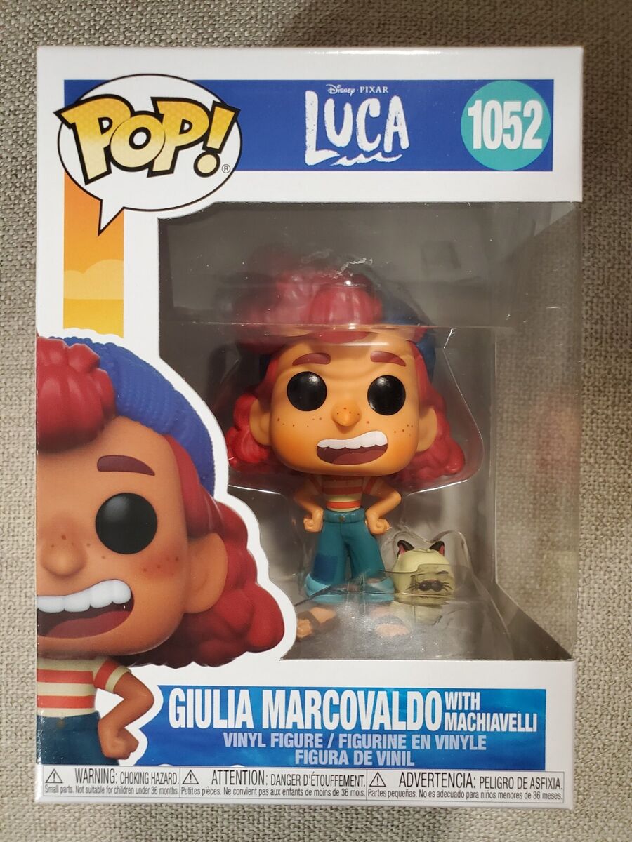 Disney Luca - Giulia Marcovaldo with Machiavelli #1052 - Funko Pop! Vi –  Tall Man Toys & Comics