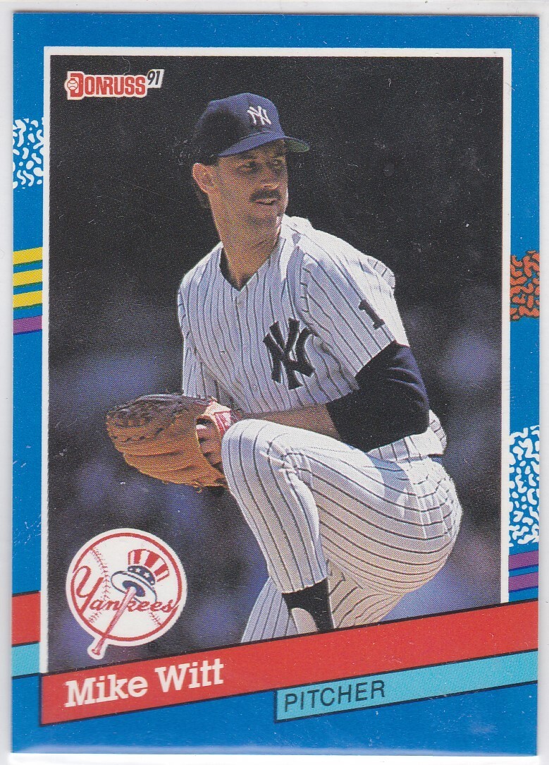 M) 1991 Donruss Baseball Trading Card - Mike Witt #282