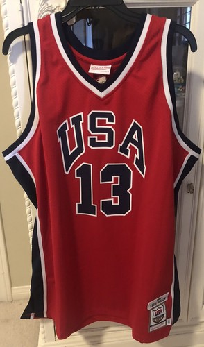 Chris Mullin Signed 1984 Team USA Basketball Auth Mitchell & Ness Jersey NWT COA - Picture 3 of 11
