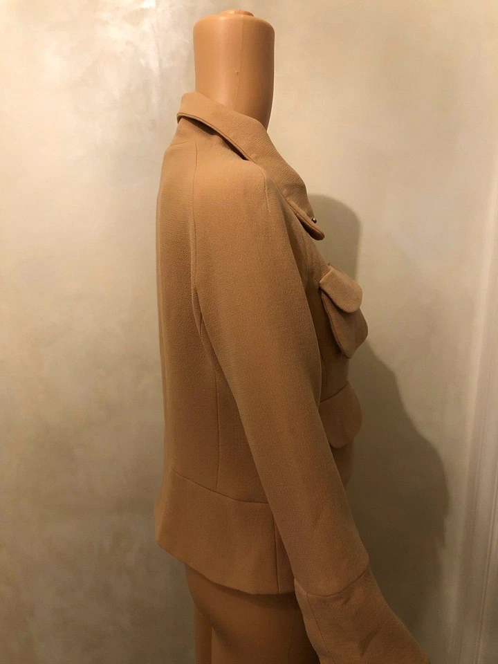 BLAZER TULEH MELOCOTÓN 100% LANA TALLA 8 Foto 4 de 4