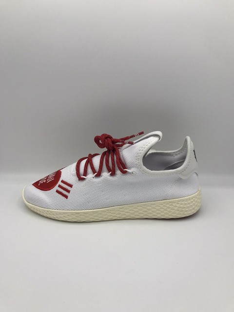 adidas pharrell tennis hu human made white red