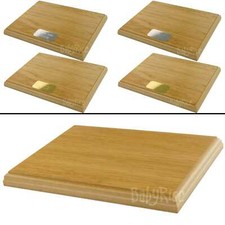 Base de zócalo de exhibición de chapa de madera de roble placa en blanco o grabada tamaño 8x6 8x10 10x12