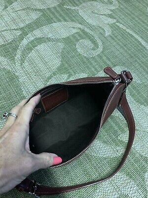 Coach Vintage Hampton Red Leather Baguette Pochette Bag | eBay Coach Vintage Hampton Red Leather Baguette Pochette Bag | eBay