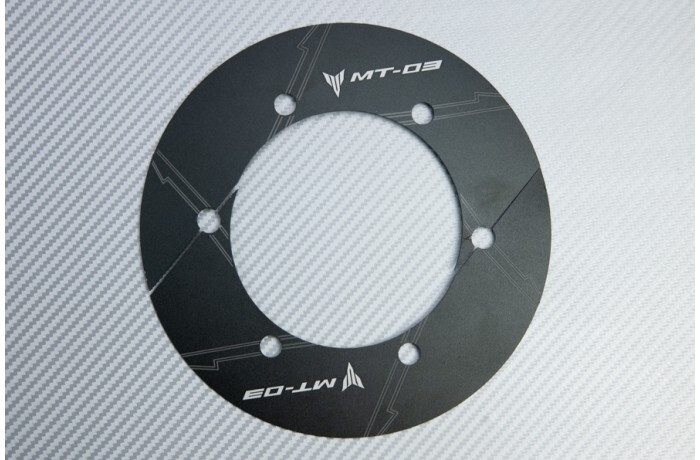 Bouchon de cadre noir en aluminium pour sublimer votre Yamaha MT 03 660 en balade