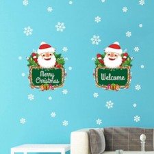Sticker De Noël SANTA CLAUS Pour Mur Et Vitrine Shop SGEK