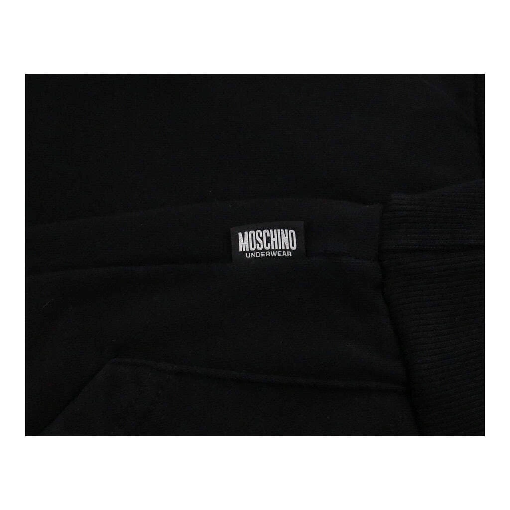 Moschino Spellout Hoodie XS Black Cotton
