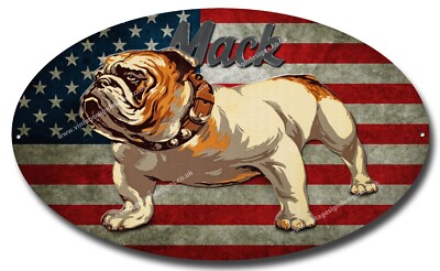 MACK TRUCKS BULLDOG MACHINE CUT/PROFILED METAL SIGN. 18''WIDE X 11'' HIGH