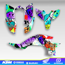 Yamaha YFZ 450 2003-2008 Full Graphics Kit Complete Custom Carb Off-Road Decals