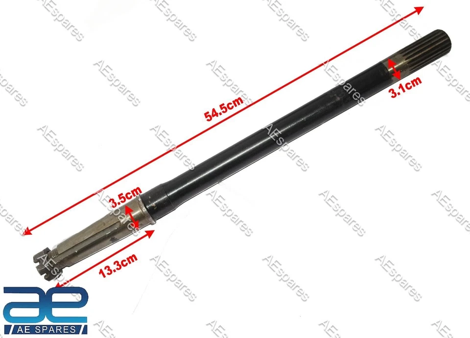 Front Axle Shaft Passenger Side Rear LH RH Fits 41-71 CJ MB GPW - Image 3 of 4