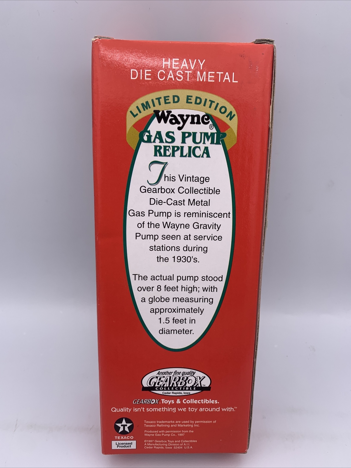 Gearbox Collectibles Wayne Gas Pump Replica Limited Edition eBay