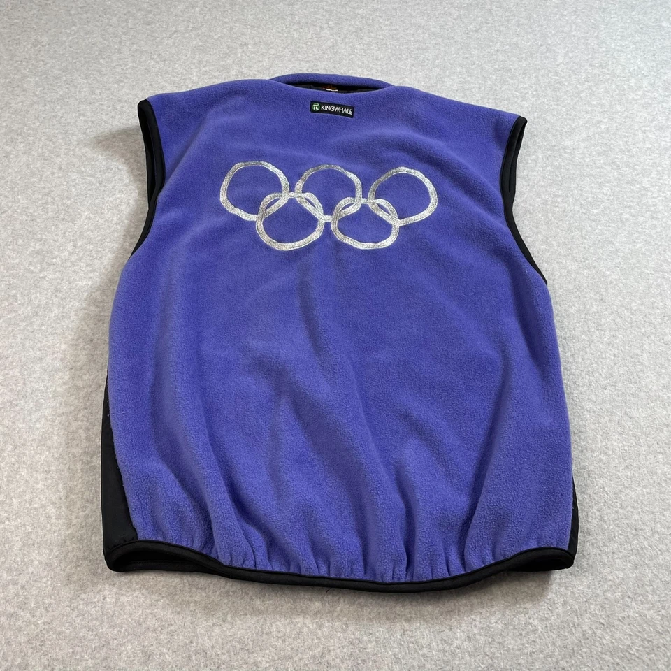 复古 Marker 盐湖城奥运会 2002 背心女式 XS 紫色黑色志愿者 — 第 2/4 张图片