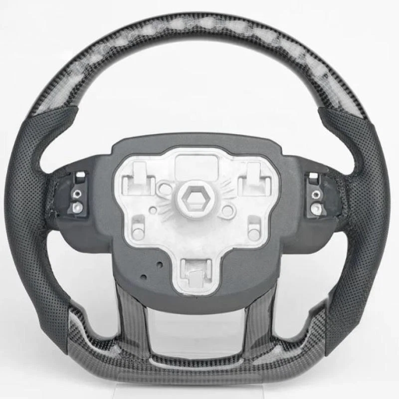 Volante de fibra de carbono con calefacción para Land Rover Range Rover Sport SVR Foto 2 de 4