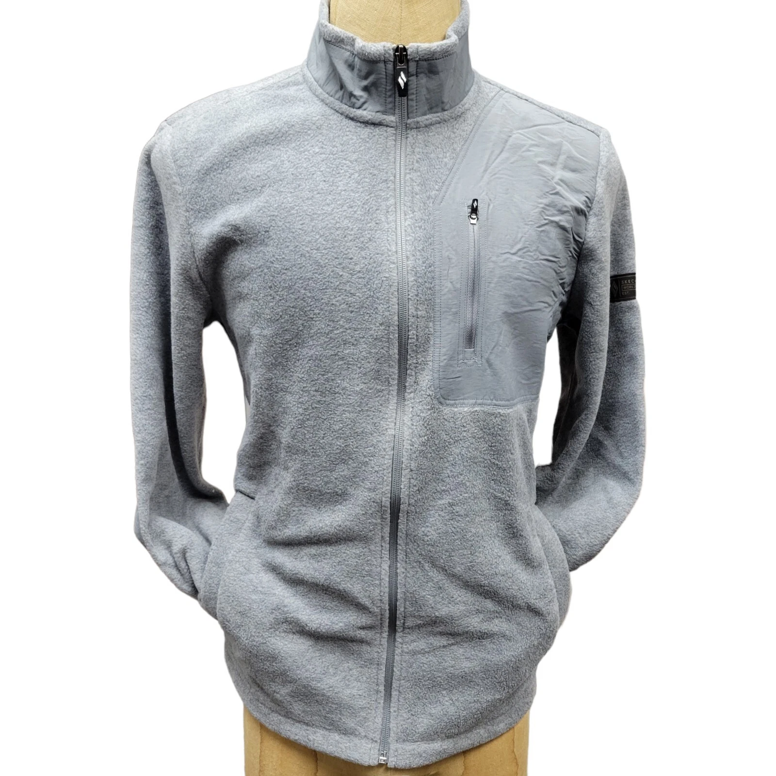 Skechers Full-Zip Fleece Recovery Jacket Men's. Size Medium. NWT $79