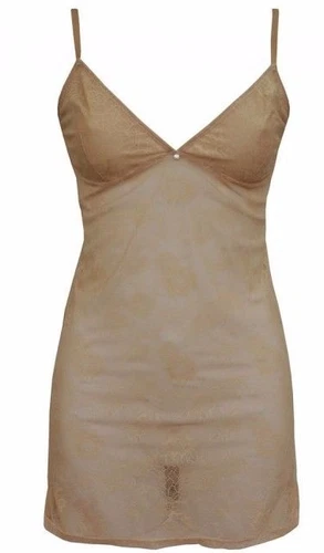 LITTLE MINX Butterfly Blush Lace Slip Dress LM8030CH Nude Size 12,14, 16 - Picture 1 of 2