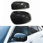 Black For Infiniti EX FX35 2009-2014 Rear Side Mirror Cap Cover Carbon Fiber