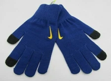 Nike Knitted Tech Gloves Adult Medium Deep Royal/Oil Grey/University Gold