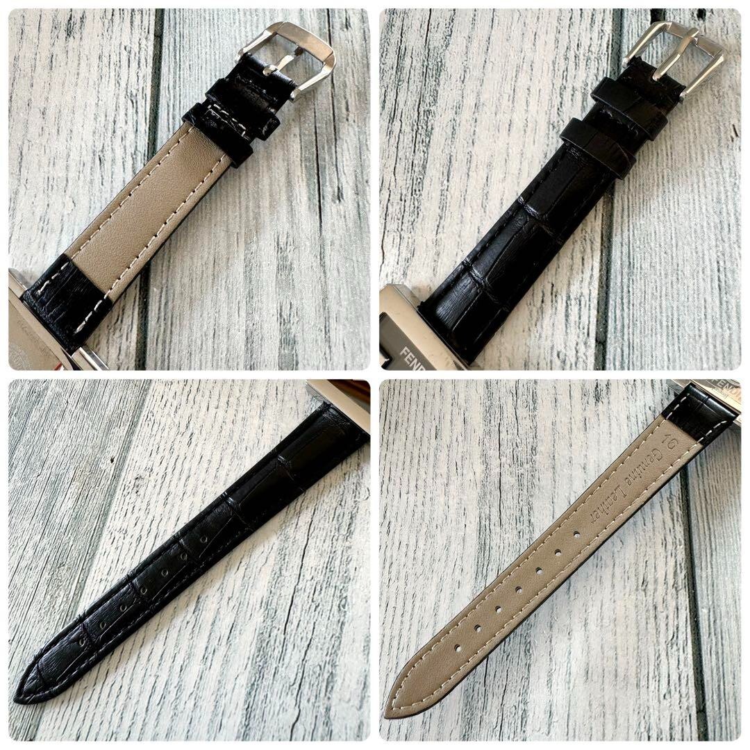 【電池交換済み】FENDI フェンディ 腕時計 シルバー 4000L ブラック FENDI Watch Silver 4000L Black Used From Japan Check