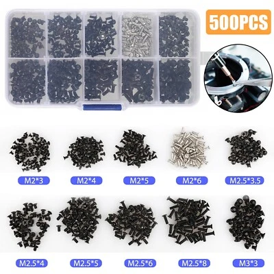 WOWPARTSPRO 500pcs Computer Screw Set Kit For HP Dell Lenovo Samsung Sony Laptop PC Notebook
