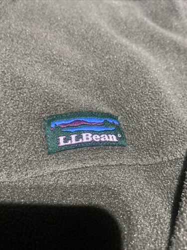 VTG LL Bean Men’s Big And Tall Full Zip Fleece POLARTEC Jacket Green XL USA Made - Picture 3 of 8