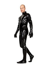 Latex Ganz-Anzug Schulter-Zip