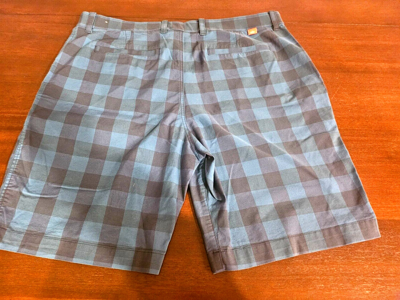 Nike Men's Golf Shorts adult size 38 Blue plaid Medium Golf Performance Stretch thumbnail 2