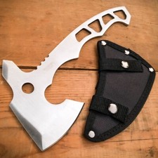 10" Stainless Steel Full Tang Tomahawk Throwing Axe Hatchet Hiking Camping Knife