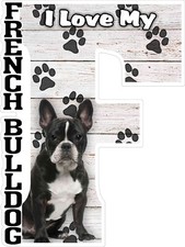 I Love My French Bulldog Fridge Magnet