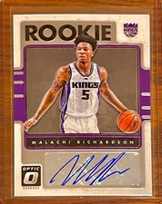 SSP RC Malachi Richardson 2016-17 Optic 1st Year Rookie Auto Silver Chrome RARE!