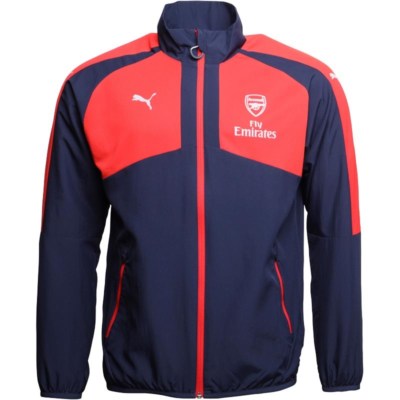 puma woven track jacket peacoat