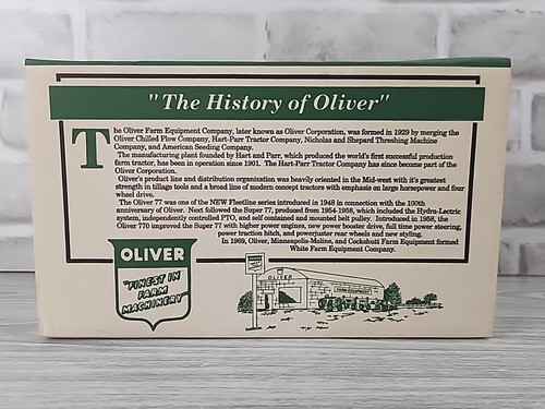 SpecCast 1/16 Scale Oliver Row Crop 77 w/ Crown Fenders Crossroads Toy Show 1996 - Picture 10 of 13