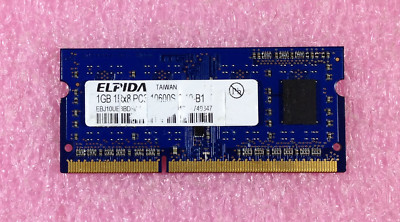1GB ELPIDA DDR3-1333 PC3-10600S SODIMM NON-ECC MEMORY RAM  EBJ10UE8BDS0-DJ-F