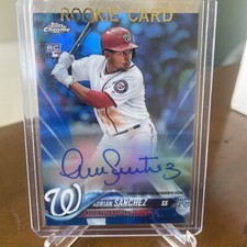 2018 Topps Chrome Rookie Auto Blue Refractor /150 Adrian Sanchez #RA-ASA Auto