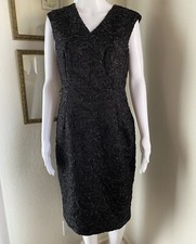 CALVIN KLEIN Black Dress Sleeveless Sz 8 NWT $139.50 MSRP