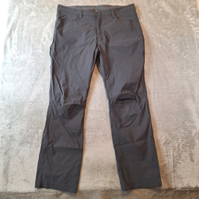 Eddie Bauer Pants Mens 38x32 Gray Tech Pant Cargo Chino Hiking Outdoor Nylon