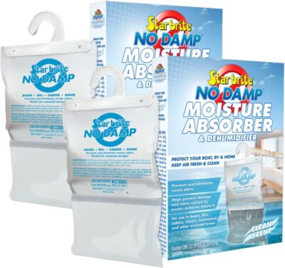 StarBrite 85470 No Damp Hanging Moisture Odor Absorber & Dehumidifier 2 PACK