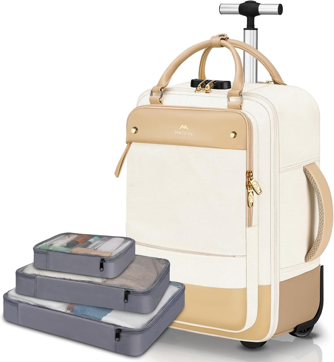 For Women, 17 Inch Laptop Bag With Wheels, 40l...