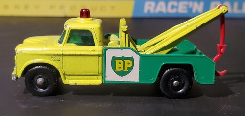 Matchbox Lesney No 13 BP Dodge Truck Wrecker Tow Truck with Red Hook w/BOX (2) - Picture 5 of 8