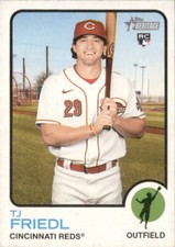 2022 Topps Heritage - Cincinnati Reds T.J. Friedl #98 (RC)