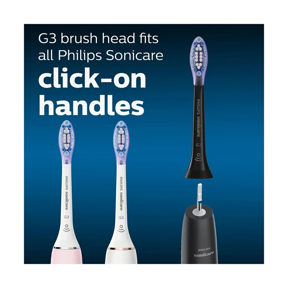 4-Pack For Philips Sonicare G3 Premium Gum Care Brush Heads Black/White AU - image 4 of 4