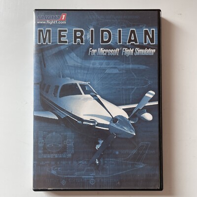Meridian For Microsoft Flight Simulator (2003) PC CD ROM, Airplane, Expansion