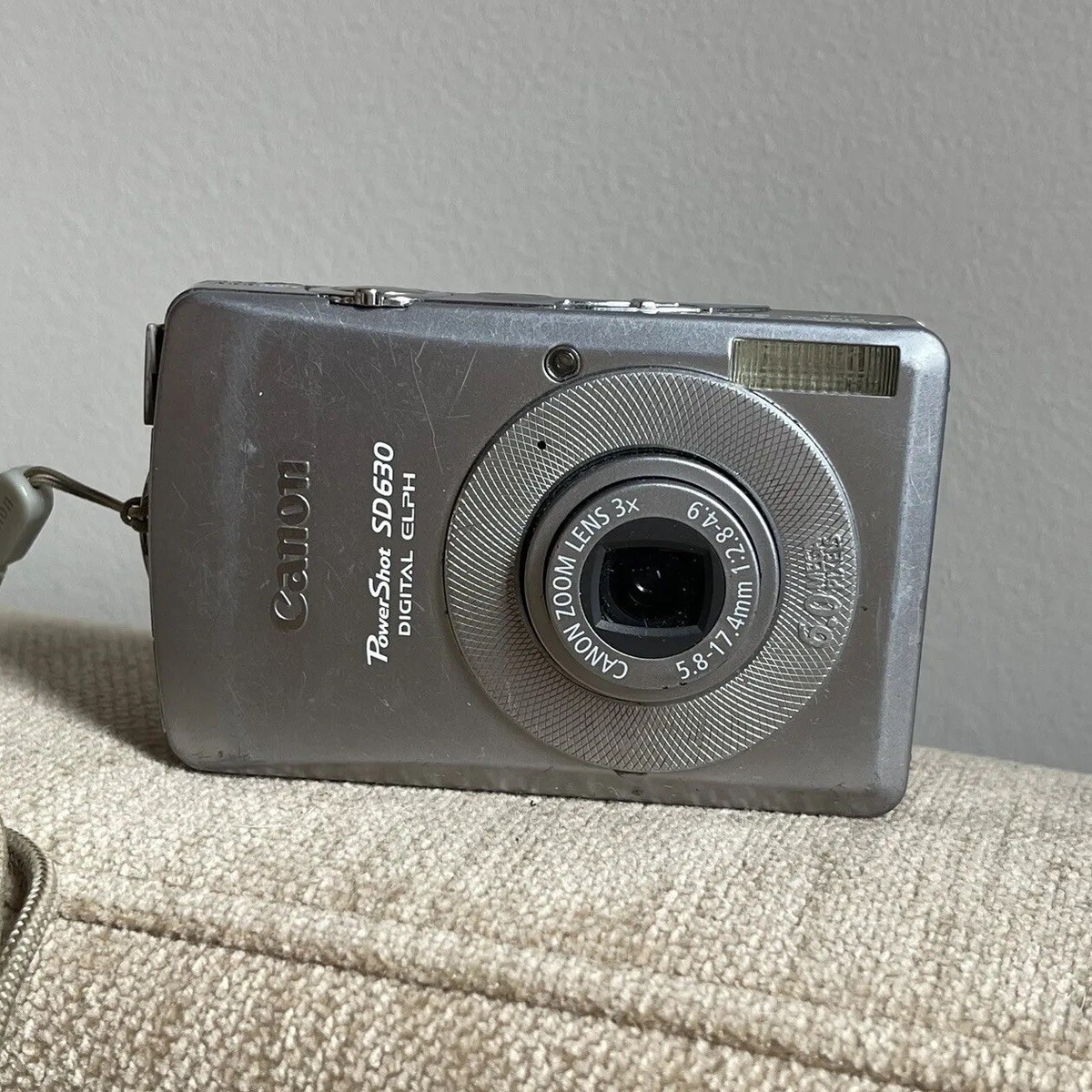 Canon PowerShot Elph SD630 6.0 Digital Camera w/ Battery FOR PARTS 