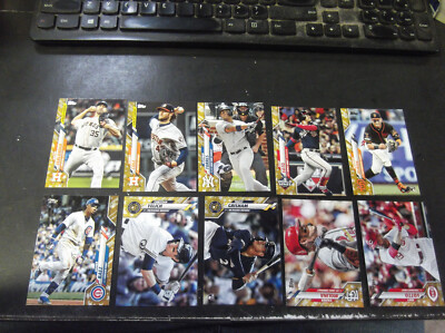 2020 TOPPS FACTORY SET GOLD STAR PARALLEL SP #173 YADIER MOLINA CARDINALS