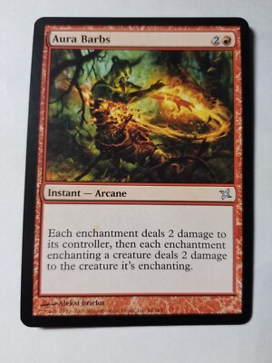 Aura Barbs NM/M Betrayers of Kamigawa Magic MTG Red Instant Arcane 