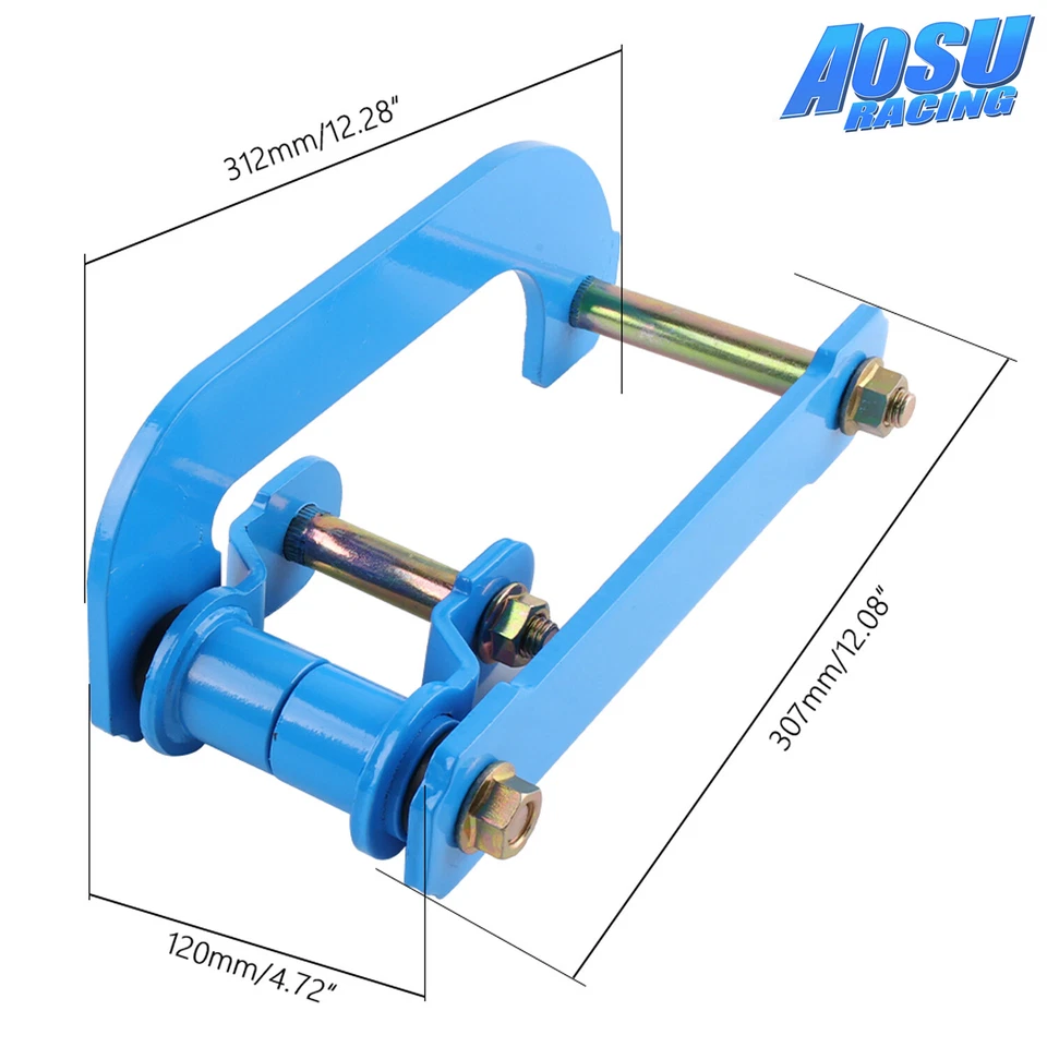 Rear Leaf Spring Shackles Extended 2" Lift For Toyota Hilux REVO 2.5L 2016+ Pair — 第 2/4 张图片