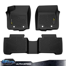 Fit For 2018-2023 Toyota Tacoma Double Cab TPE All Weather Floor Mats Liners