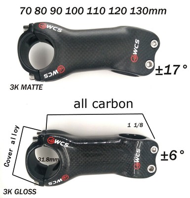 Matte Carbon Road bike Handlebar 40//42//44cm Drop bar Seatpost 6//17° Stem Saddle