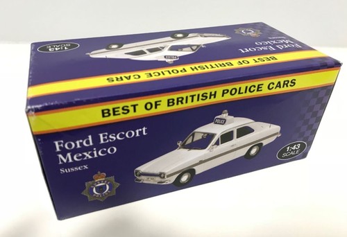 British Police, Ford Escort Mexico, Sussex Police Maßstab 1:43 Modellauto CB16 - Bild 2 von 2