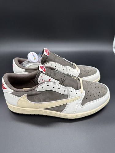 Nike Travis Scott X Air Jordan 1 Low Og Sp Eu 45 US 11 DM7866-162 Reverse Mocha - Picture 3 of 12